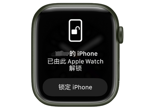 德宏苹果手机维修分享用 AppleWatch 解锁配备面容 ID 的 iPhone方法 