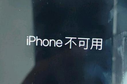 德宏苹果服务网点分享锁屏界面显示“iPhone 不可用”如何解决 